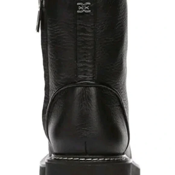 Sam Edelman / Women's Lue  Lugged Sole Black Leather Combat Boots Size 8 - Picture 10 of 10